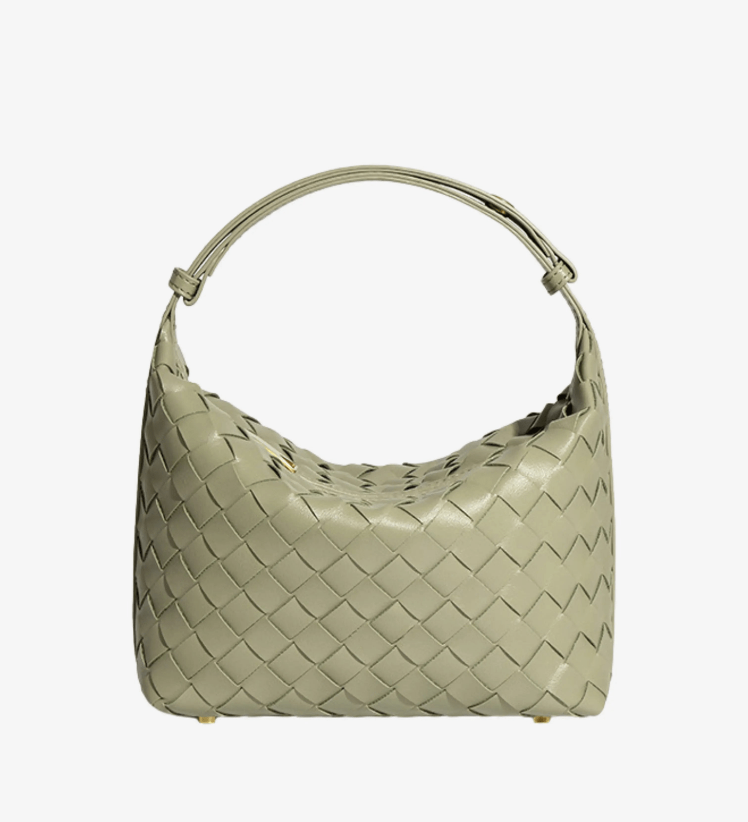 Burgundy Woven Leather Shoulder Bag – Soft Hobo Handbag