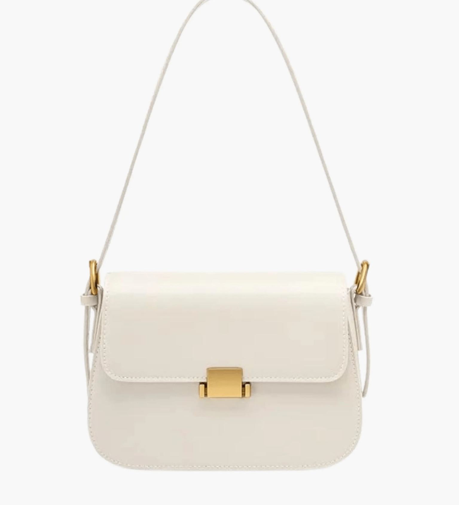 Elegant Flap Shoulder Bag – Minimalist Structured Crossbody Handbag