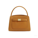 Elegant Structured Top Handle Handbag with Shoulder Strap