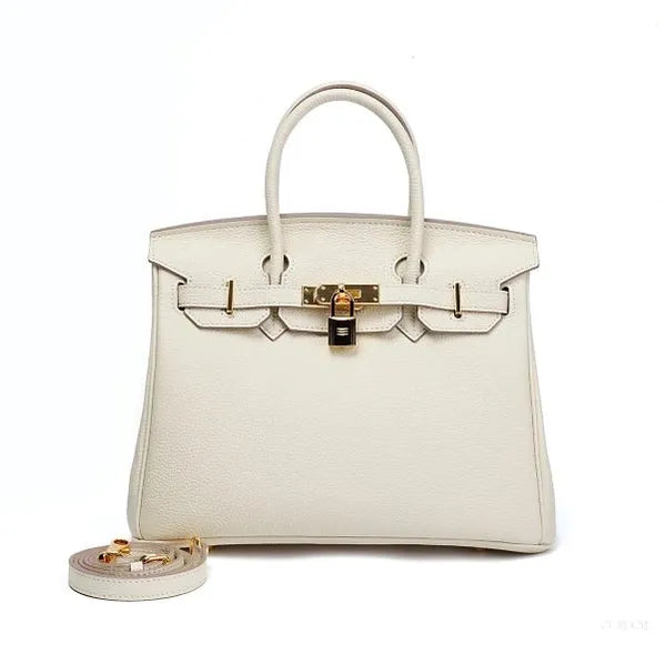 Genuine Leather Handbag — Elegant structure, timeless sophistication