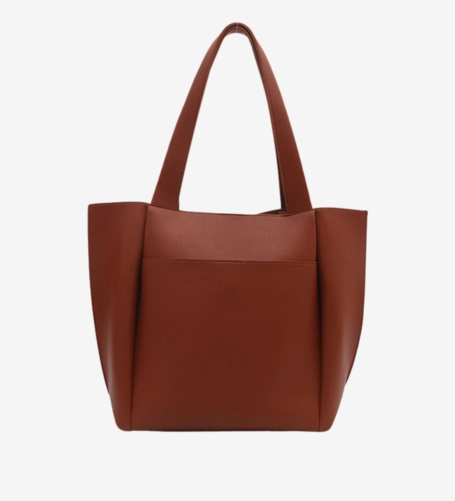 Minimalist Structured Tote Bag – Spacious Everyday Shoulder Handbag