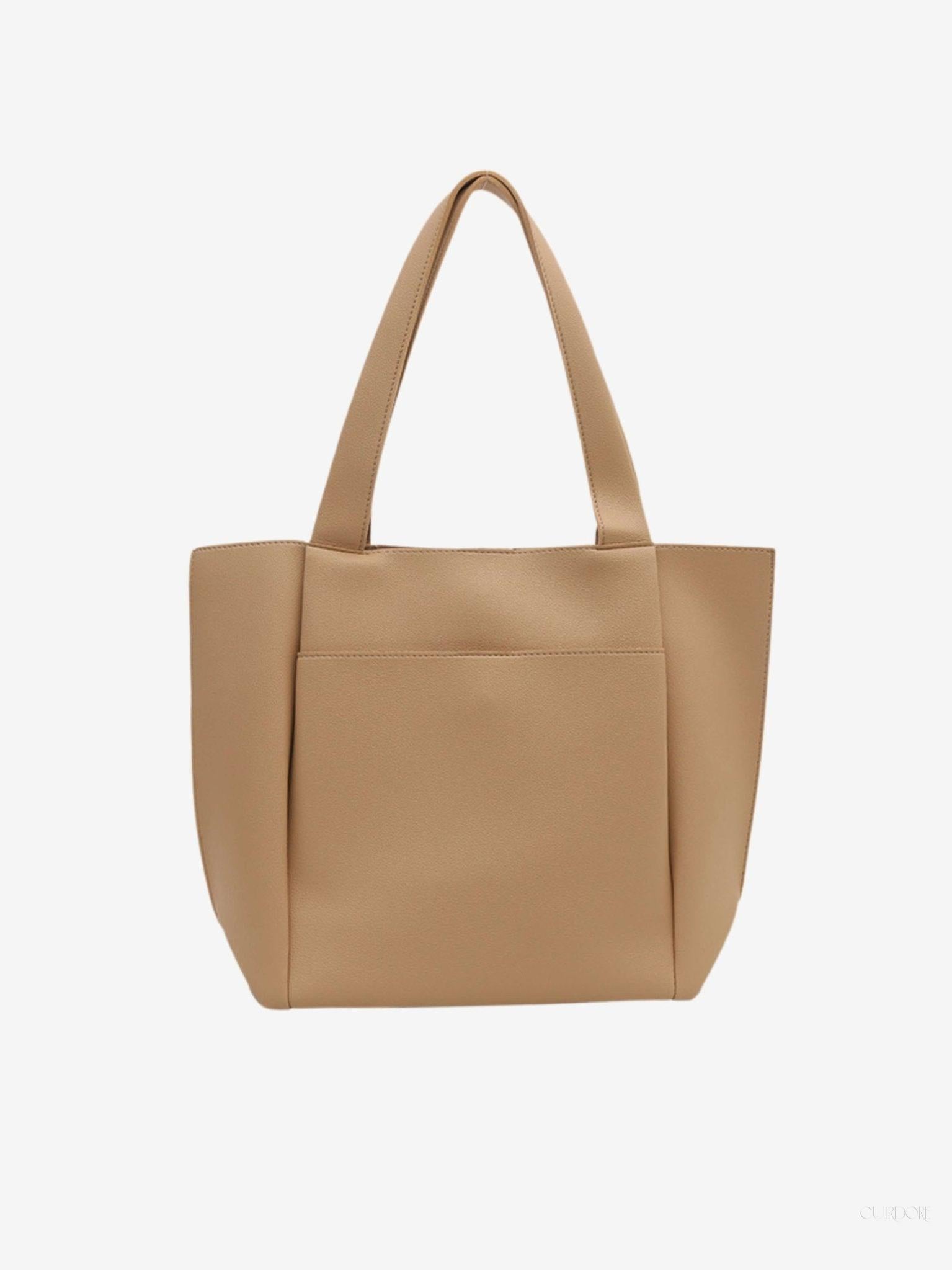 Minimalist Structured Tote Bag – Spacious Everyday Shoulder Handbag
