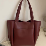 Minimalist Structured Tote Bag – Spacious Everyday Shoulder Handbag