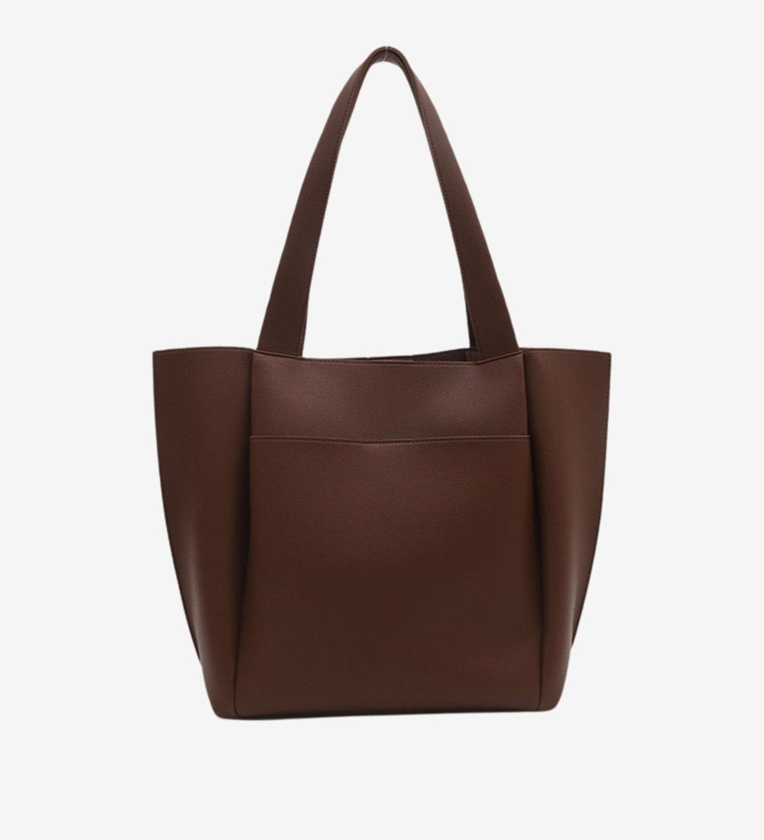 Minimalist Structured Tote Bag – Spacious Everyday Shoulder Handbag