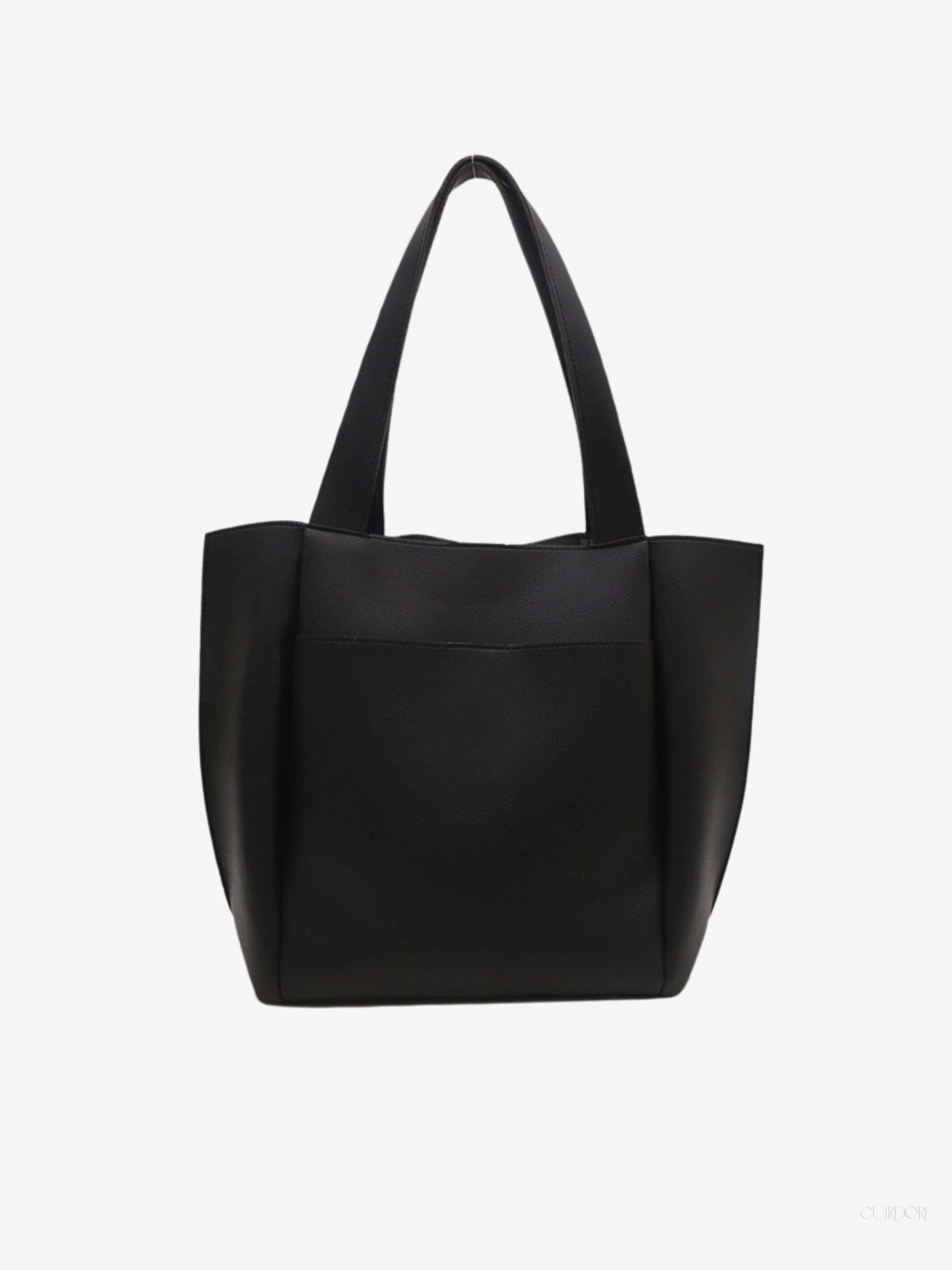 Minimalist Structured Tote Bag – Spacious Everyday Shoulder Handbag