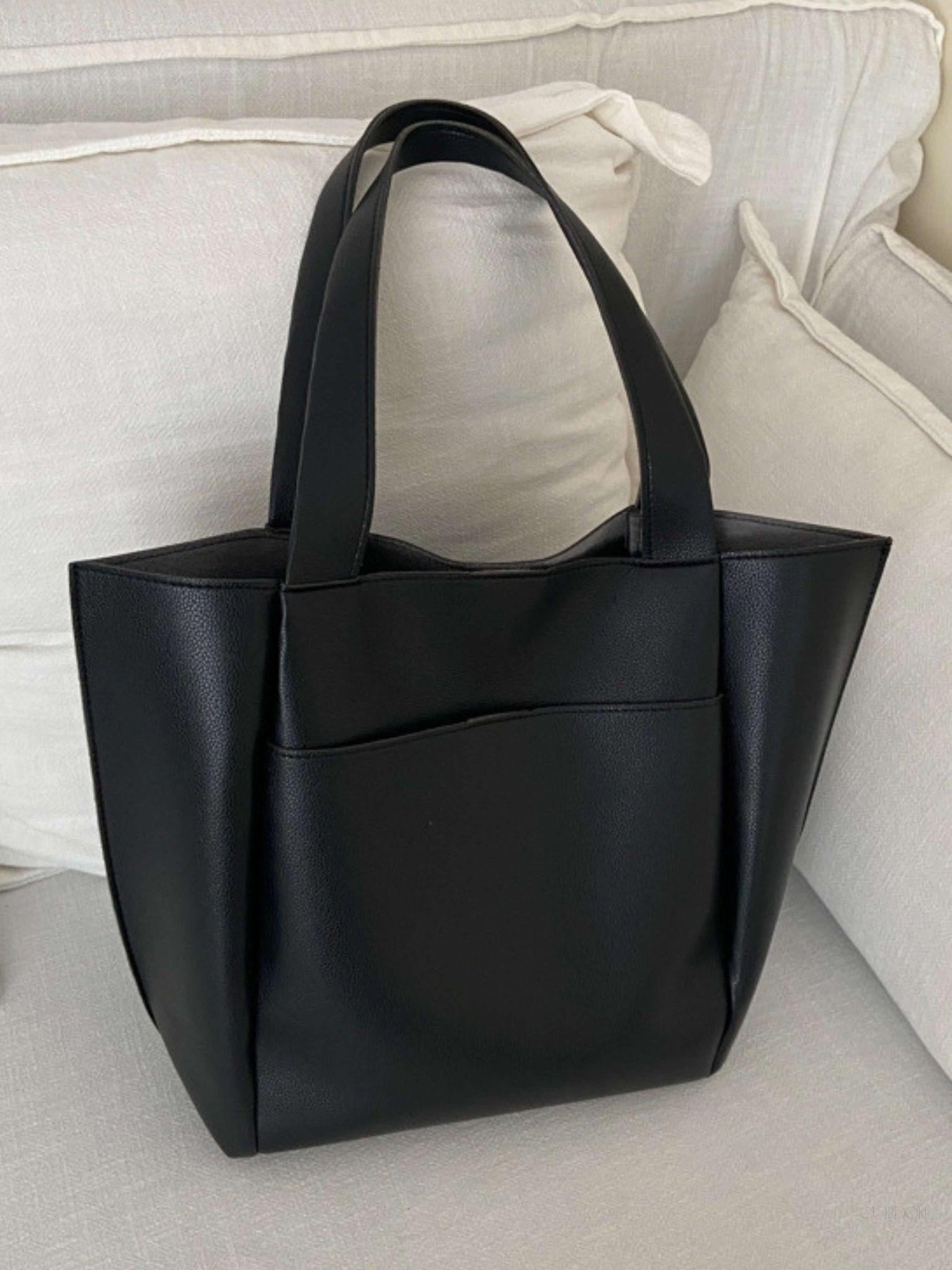 Minimalist Structured Tote Bag – Spacious Everyday Shoulder Handbag