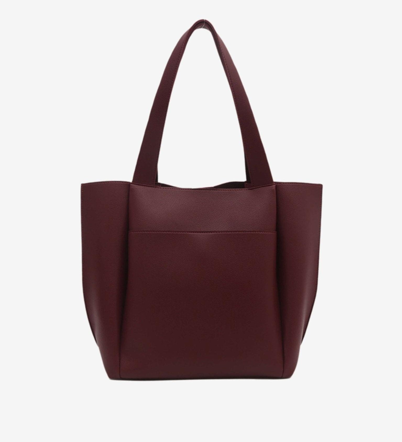 Minimalist Structured Tote Bag – Spacious Everyday Shoulder Handbag