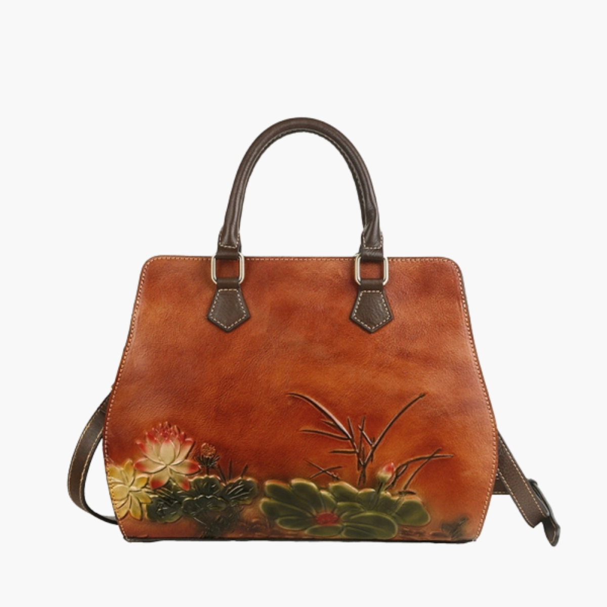 Sac Peint Fleur de Lotus