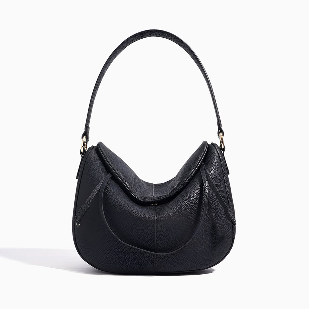 Sac à épaule en cuir Paloma – Sac hobo moderne de créateur pour femme