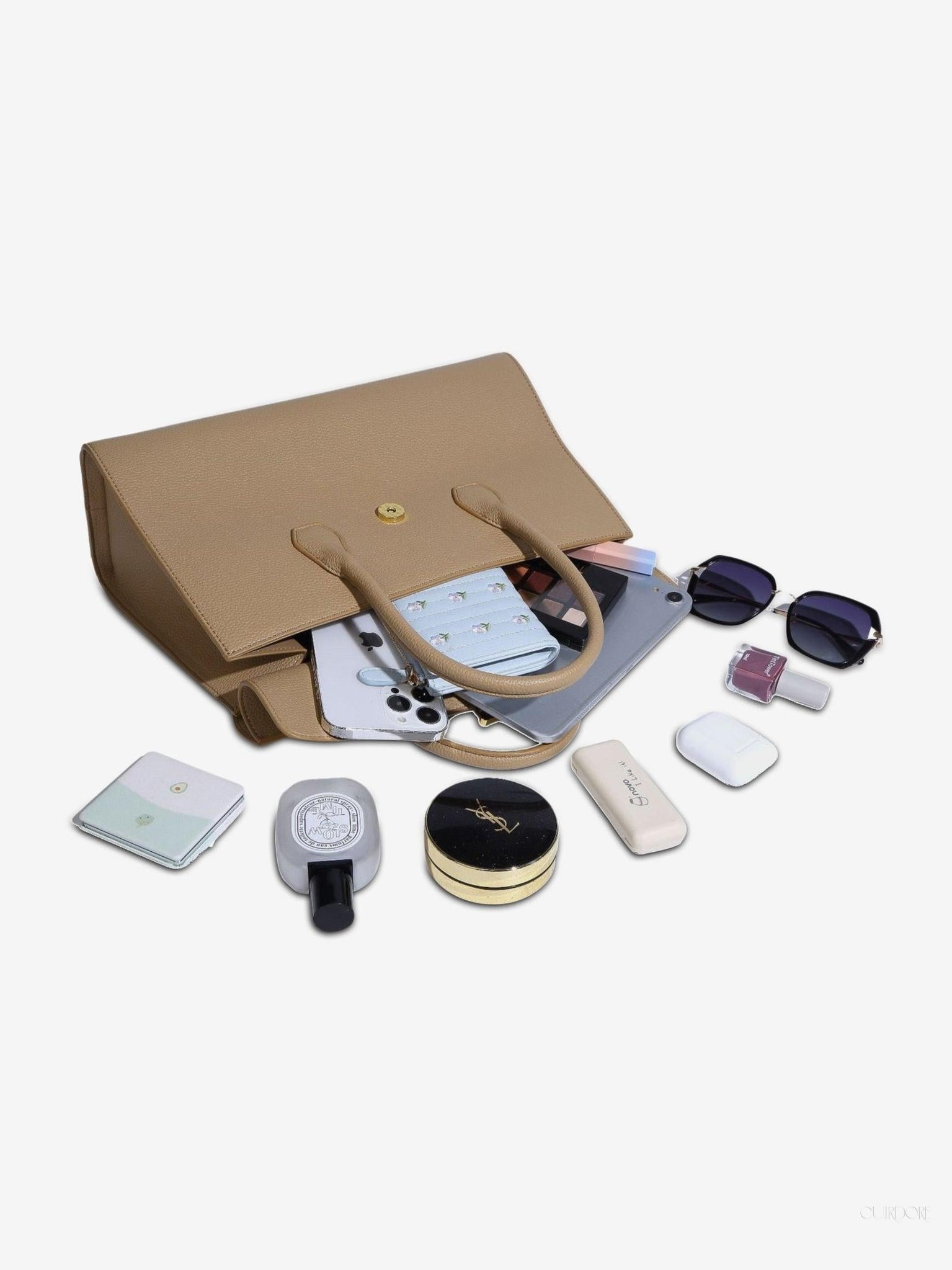 Structured Top-Handle Satchel – Elegant Classic Handbag