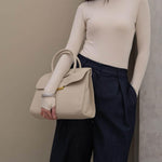 Structured Top-Handle Satchel – Elegant Classic Handbag