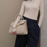 Structured Top-Handle Satchel – Elegant Classic Handbag
