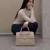 Structured Top-Handle Satchel – Elegant Classic Handbag