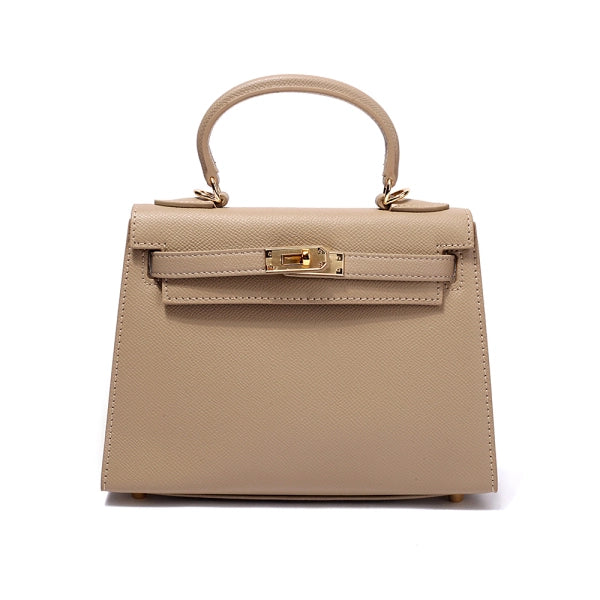 Sac Satchel Cindy en Cuir avec Poignée Supérieure – Sac à Main Classique avec Rabat et Bandoulière pour Femme